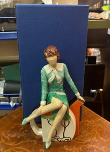Preciosa Estatuilla Rara De Colección Peggy Davies Clarice Teatime Nº 277 de 500 SU340 - Imagen 1 de 22