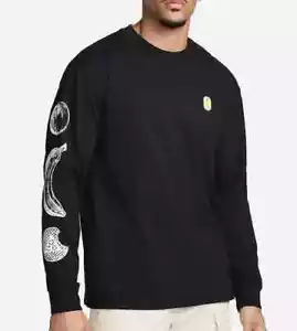 NWT Nike ACG “Hike Snacks” Black Long Sleeve Loose Fit T-Shirt FV3488-010 Size S - Picture 1 of 3