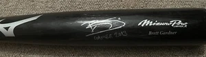 Brett Gardner JSA Spiel gebraucht handsigniert beschriftet Schläger 2013 New York Yankees - Bild 1 von 15
