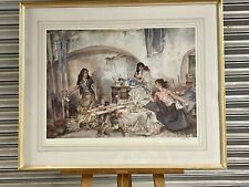 Sir William Russell Flint Signed Print ‘A Question of Colour’  Date 1966