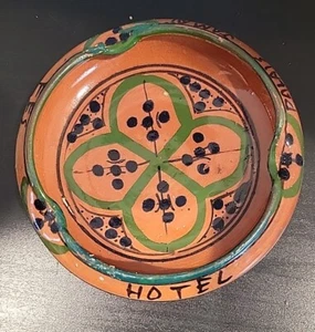Hotel Palais Jamai Fes, Morocco Pottery Ashtray - Picture 1 of 7