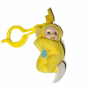 TELETUBBIES: LaaLaa Grabber Clip-on Grabber Plush Vintage BK 2000 - Picture 1 of 4