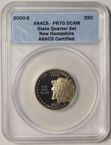 2000-S New Hampshire State Quarter ANACS PR-70 DCAM - Picture 1 of 2