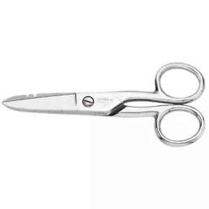 (1)-Klein Forbici Elettricisti Acciaio Temperato Piastra Nichelata Resistente 5" 2100-7 - Foto 1 di 1