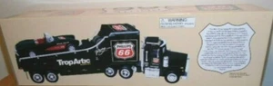 NEW 1998 TAYLOR MADE PHILLIPS 66 TROP ARTIC CAR CARRIER W/ RACE CAR 3,300 MADE - Picture 1 of 5