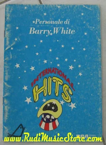spartito BARRY WHITE personale di - international hits NO cd lp mc vhs dvd - Foto 1 di 1