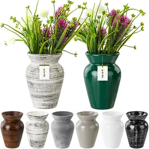 Blumenvase Deko Tischvase Keramik Dekorative Fässchen Blumen Modern Glamour - Bild 1 von 52