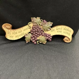VTG Home Interiors Heavy Metal "As for Me and My House We Will Serve the Lord" - Picture 1 of 10