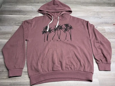 Billabong Surfer Palm Trees Womens L Hoodie Hawaii Faded Skate Surf Sweatshirt - Image 1 of 4
