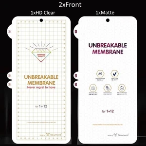 2PCS For OnePlus 12 Front Screen Protector Matte AG HD Hydrogel Film Transparent - Picture 1 of 10