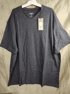 T-shirt uomo Goodfellow scollo a V grigio ferrovia nuova con etichetta - taglia 2XL vestibilità standard - Foto 1 di 2