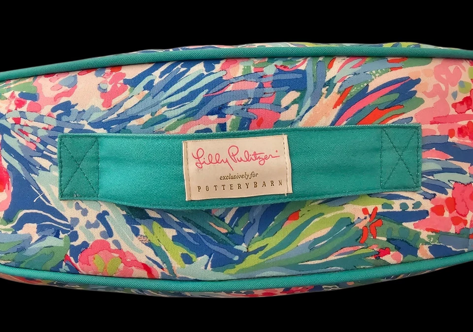 Lilly Pulitzer x Pottery Barn 24" Floor Cushion Pillow Indoor Outdoor RARE - Image 1 of 4