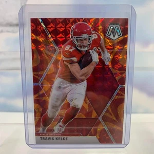 2020 Panini Mosaic Football Travis Kelce Reactive Orange Prizm #4 - Picture 1 of 2