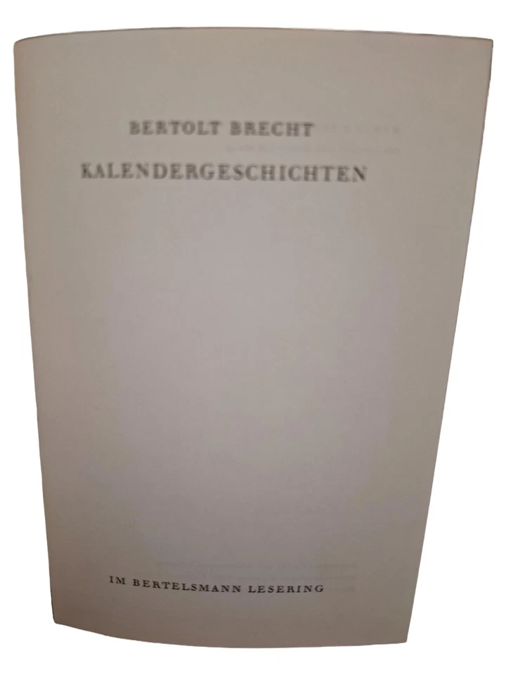 Bertolt Brecht Storie del Calendario Tascabile Bertelsmann - Immagine 1 di 1