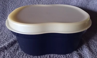 Tupperware Kleiner Laibwächter  Brotbehälter  Blau/Perlmut - Bild 1 von 4
