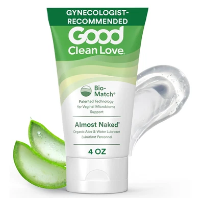 Lubricante a base de agua Good Clean Love casi desnudo, lubricante personal con A orgánico Foto 1 de 4