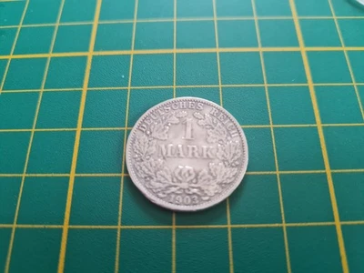 1 Reichsmark 1903 A in 900 Silber - Bild 1 von 3