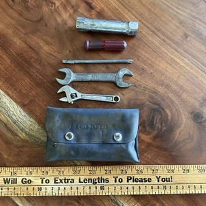 Vintage OEM Honda Motorcycle Tool Kit & Pouch HM Classic Repair Tools - Picture 1 of 4