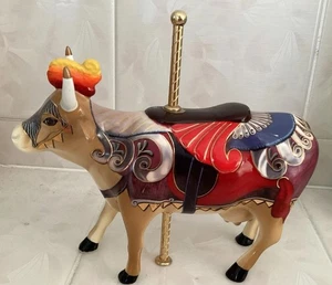 CowParade Figure Lady Camoolot Fancy Bovine 7315 Carousel Figurine Cow Parade - Picture 1 of 5