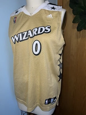 Camiseta Washington Wizards Gilbert Arenas 06/07 Adidas Gold Swingman XL 18/20  - Imagem 1 de 4