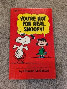 Vintage "You're Not for Real Snoopy!" by Charles M Schulz Paperback Comic - Bild 1 von 2