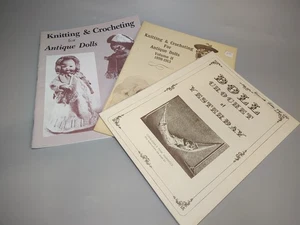 3 Knitting & Crocheting for Antique Dolls Projects Crochet of Yesterday PB Books - Bild 1 von 8