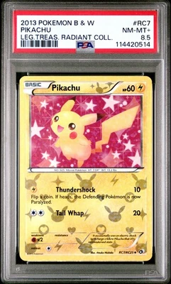 2013 POKEMON LEGENDARY TREASURES PIKACHU #RC7 HOLO PSA 8.5 NEAR MINT #114420514 - Image 1 of 2