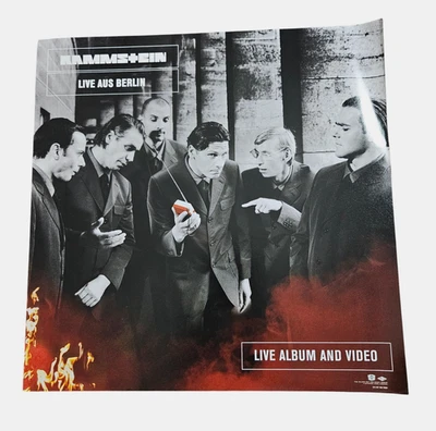 Rammstein Live Aus Berlin 12x12 Original Rare 1990s Mercury Promo Flat Poster - Image 1 of 4