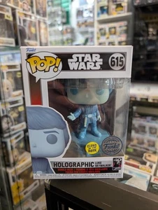 Funko Pop Star Wars 40th Anniversary Holographic Luke Skywalker Glow in the Dark - Picture 1 of 5