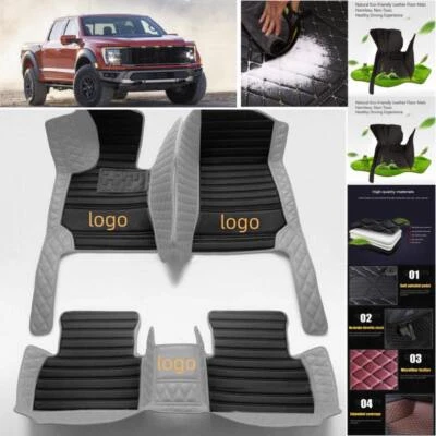 For Ford F250 Ranger Car Floor Mats Waterproof Custom Leather Auto Carpets Pads Foto 1 de 4