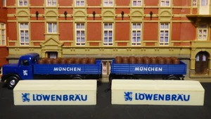 Rarità, 1:87, MAN F 8 LH nostalgia HZ, Löwenbräu Monaco, n. 019, collezione - Foto 1 di 7