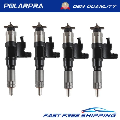 Inyectores de combustible 4 piezas para Isuzu NPR NPR-HD 2001 2002 2003-2007 4HK1 095000-8901 Foto 1 de 4