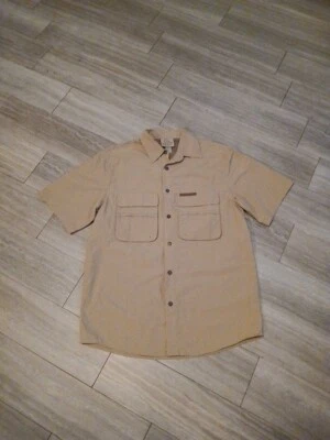 Camisa Ducks Unlimited Para Hombres M Abotonada Bronceada Manga Corta Ventilada Pesca Exterior Foto 1 de 3