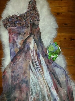 Vestido Dave & Johnny Un Hombro, Largo 62" Floral Talla 5/6- Cóctel/Boda  Foto 1 de 4