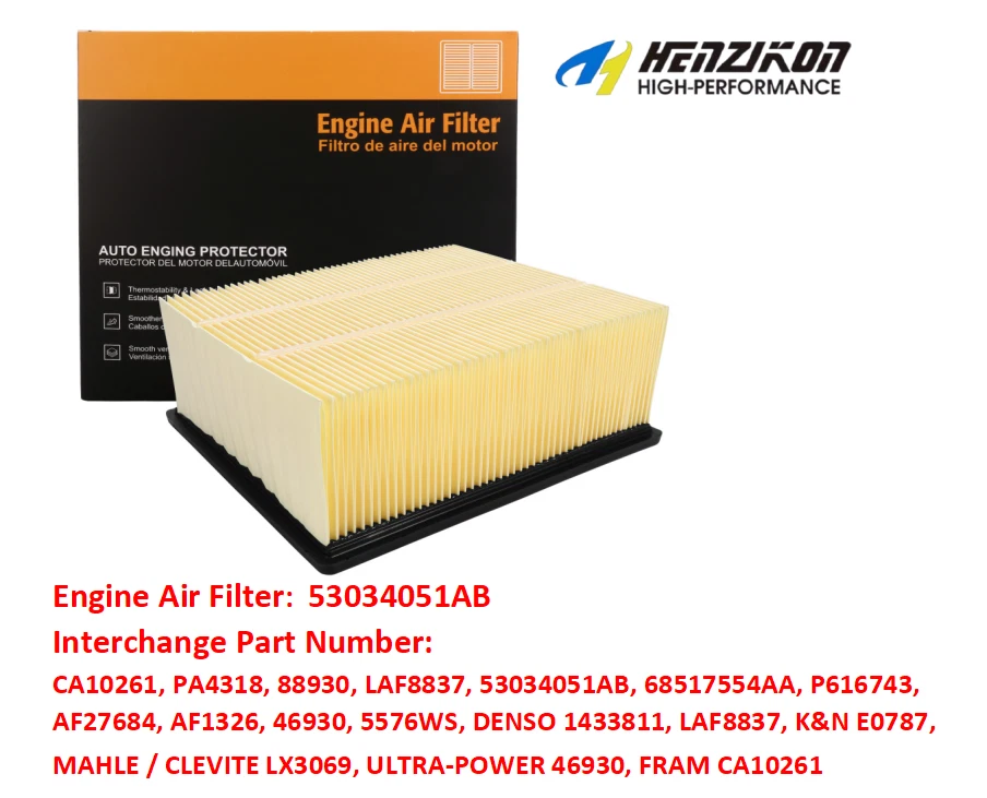 New Air Filter 53034051AB CA10261 For 2008-2010 Sterling Truck Bullet 45 55 6.7L - Image 1 of 4