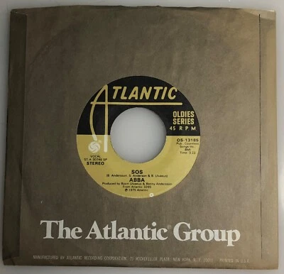 ABBA / SOS / Atlantic 45 rpm / Atlantic 1990s 45 / Mint - Image 1 of 4