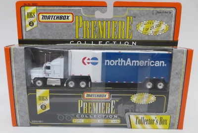 Matchbox Premiere Collection Semi Truck Ford Aeromax Moving Van North American - Image 1 of 4