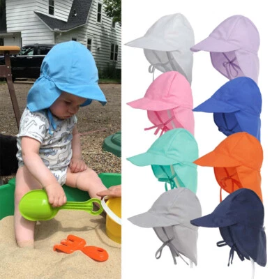 Baby Sun Hat Girls Boys SPF 50+Toddler Beach Hats Kids Summer Legionnaire Cap