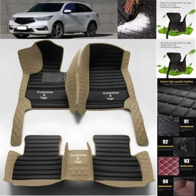 For Acura MDX RDX Car Floor Mats Handmade Liners All Weather Luxury Waterproof - Image 1 of 4