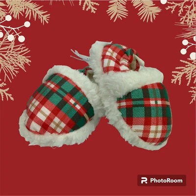Zapatillas raspaduras a cuadros para bebé Kids Jammies For Your Families® Foto 1 de 4