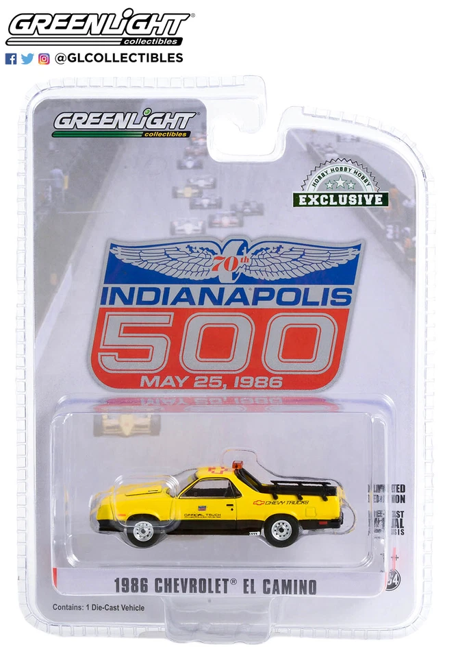 Greenlight 1986 Chevrolet El Camino SS 70th Indy 500 Official Race Truck 30311 - Image 1 of 1