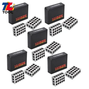 5 MATCHED PAIRS ULTRA PRECISION 1-2-3 BLOCKS .0001" MACHINIST 123 23 HOLES - Picture 1 of 13