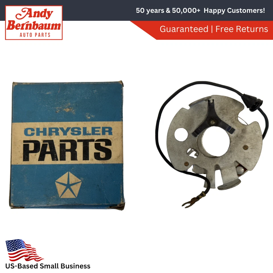 Dodge Desoto Chrysler Plymouth 1957-1960 Distribuidor Placa de interruptor 1843482 Nuevo de Lote Antiguo Foto 1 de 4