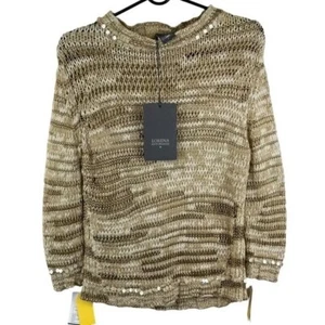 Lorena Antoniazzi Sweater Taupe boat-neck EU 42 / US 12 New - Picture 1 of 16