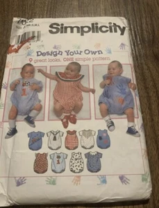 Simplicity 7022 Sz NB S M L Baby Romper - new, uncut - Picture 1 of 2