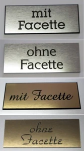 Türschild Klingelschild Namensschild Briefkastenschild mit Gravur Selbstklebend - Bild 1 von 11
