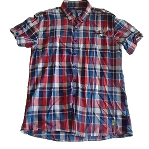 GIOGOI Men's Multi-Coloured Check Casual Short Sleeve Shirt Size XL - Picture 1 of 10