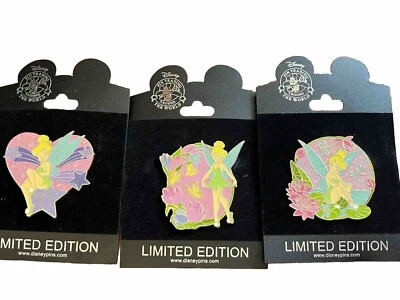 LE 125 DISNEY SHOPPING TINKER BELL PIN SET RARO 2010 LIRIOS DE AGUA DRAGON FLY Foto 1 de 4