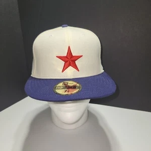 New Era 59Fifty Fitted Hat Negro League Baseball Museum Detroit Stars 7 1/4 Cap - Picture 1 of 7
