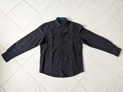 Grizzly Mountain Mens Long Sleeve Chamois Flannel GRAY Button Up Shirt M - Image 1 of 4